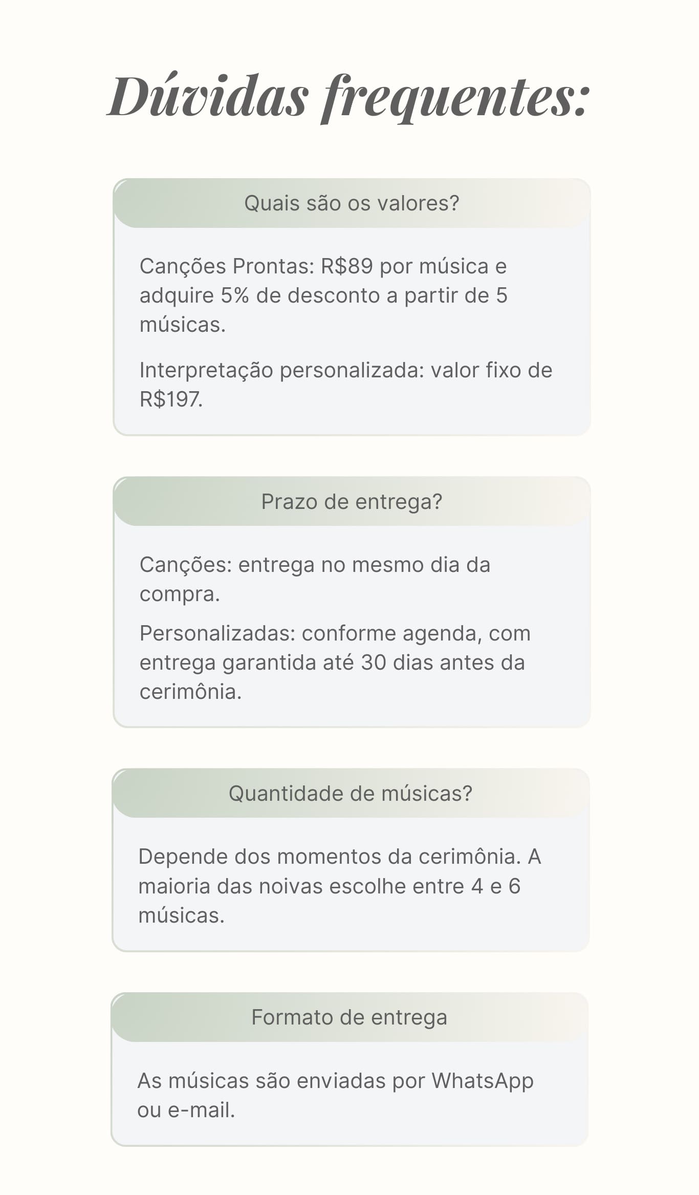 Dúvidas frequentes